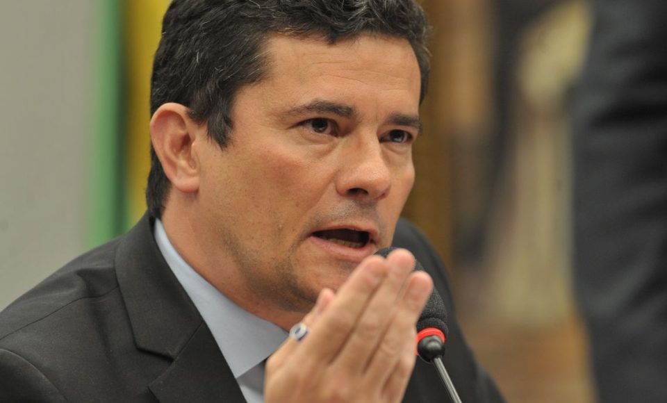 O ministro da Justiça e Segurança Pública, Sergio Moro, durante audiência pública na Comissão de Constituição e Justiça (CCJ) da Câmara dos Deputados.