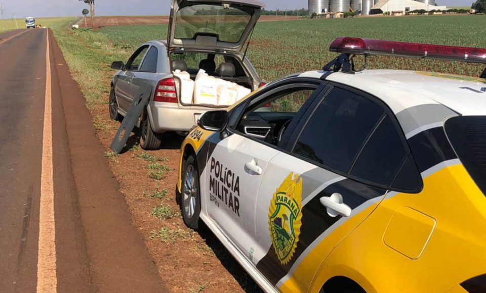 BPRv apreende carro carregado com 300 litros de herbicida no Oeste do estado - Curitiba, 20/02/2022
