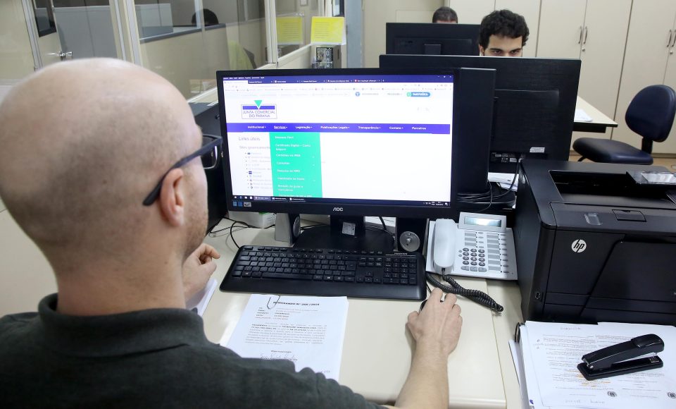 Junta Comercial do Paraná  -  Curitiba, 28/03/2019  -  Foto: Jaelson Lucas/ANPr