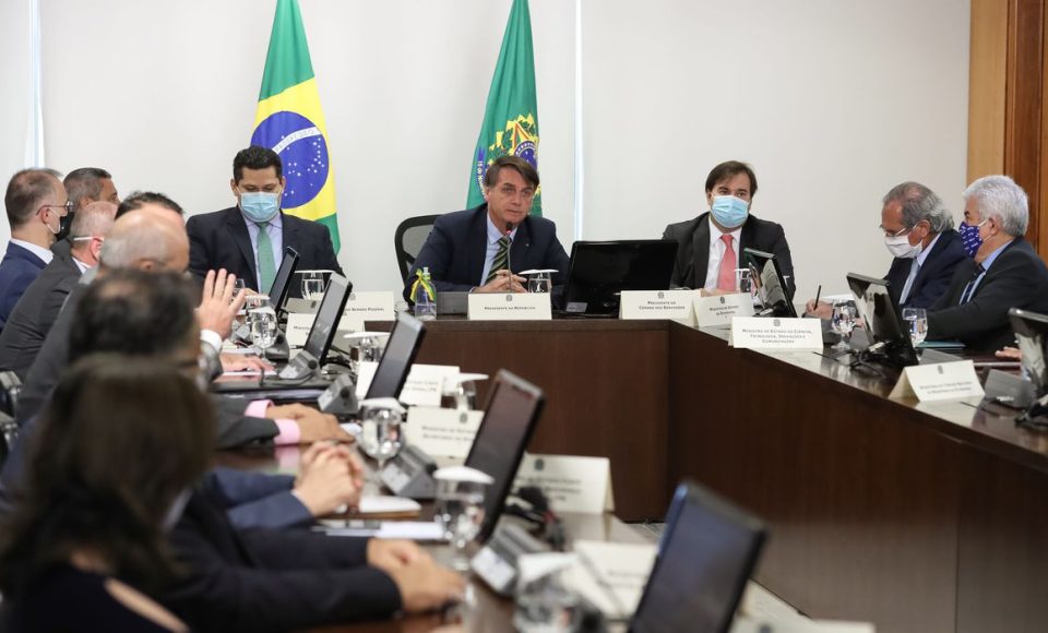 (Brasília - DF, 20/05/2020) Videoconferência com Governadores dos Estados.
Foto: Marcos Corrêa/PR