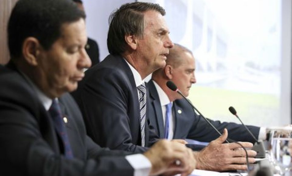 Presidente Jair Bolsonaro se reúne com o Conselho de Ministros, no Palácio do Planalto.
