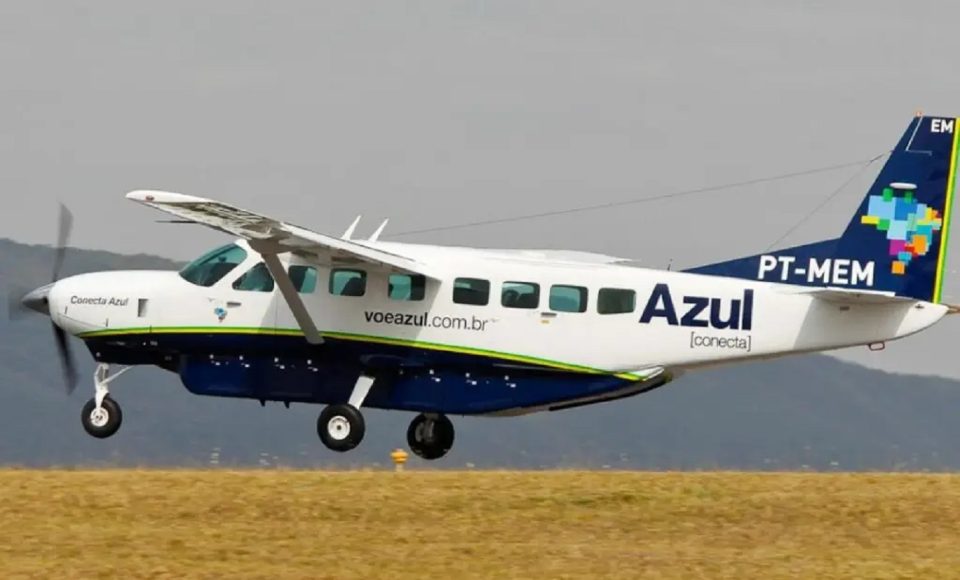 Aeronave Cessna Gran Caravan, da Azul. Foto: Divulgação