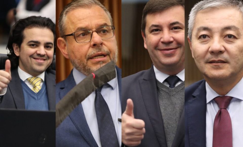 Luiz Fernando Guerra (União), Ricardo Arruda (PL), Delegado Fernando (Rep) e Coronel Lee (PSD). Foto: ALEP / divulgação.