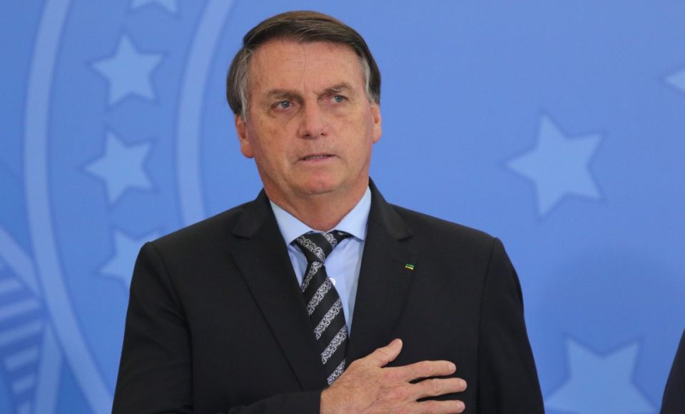 O presidente Jair Bolsonaro, participa do lançamento dos programasCODEX e SUPER.BR e do 8º Revogaço no Palácio do Planalto.