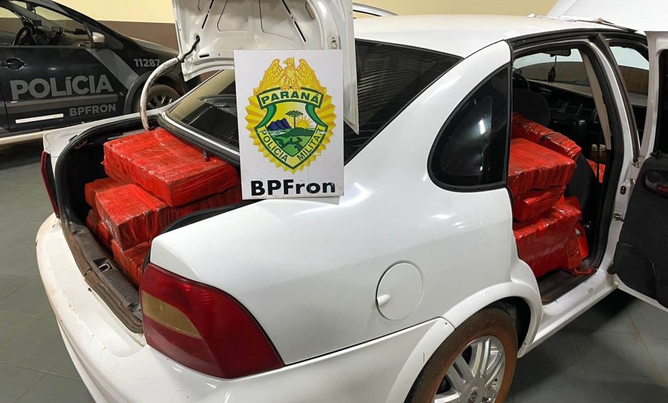 Mais de meia tonelada de maconha é apreendida pelo BPFRON no Oeste do estado - Guíra, 03/02/2022