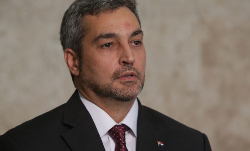 O presidente eleito do Paraguai, Mario Abdo Benítez, após encontro com o presidente Michel Temer, no Palácio do Planalto.