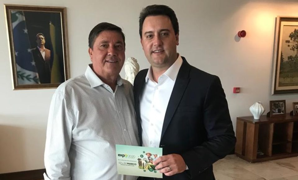 Ratinho Junior recebeu o presidente da Sociedade Rural, Milton Gaiari, no início da tarde desta terça-feira (4), no Palácio Iguaçu, em Curitiba