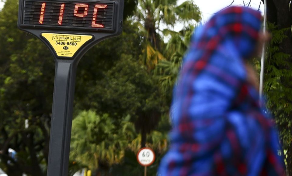 Baixas temperaturas em Brasília.