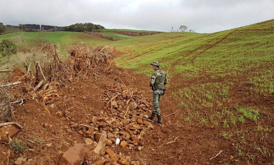 Policiais e agentes do IAT aplicam mais de R$ 1 milhão de multas e quatro pessoas são presas durante a Operação Nascente Viva  -  Curitiba, 31/08/2021  -  Foto: PMPR