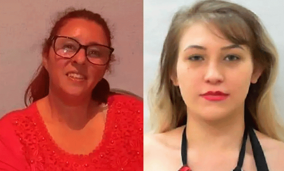 Andréa Sabino e Rebeca Kapusta, de 49 e 23 anos. (Fotos: Reprodução/Redes sociais)