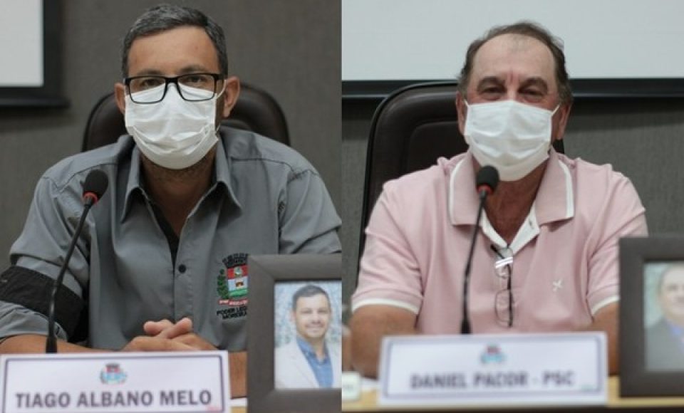 Vereadores Professor Tiago Albano e Daniel Pacor tiveram os mandatos cassados — Foto: Reprodução/Câmara Municipal de Moreira Sales