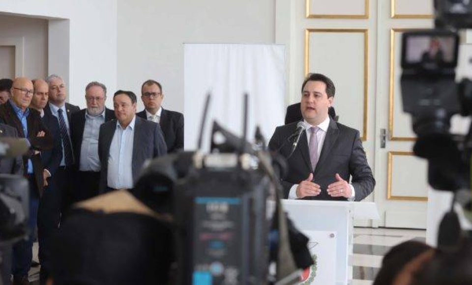 Governador Carlos Massa Ratinho Junior  -  
Curitiba, 03-07-19.
Foto: Arnaldo Alves / ANPr.