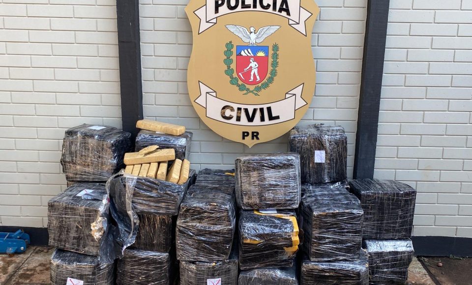 Forças de Segurança, Polícias Civil e Militar, apreendem carregamentos de drogas na região da fronteira - Curitiba, 02/05/2022