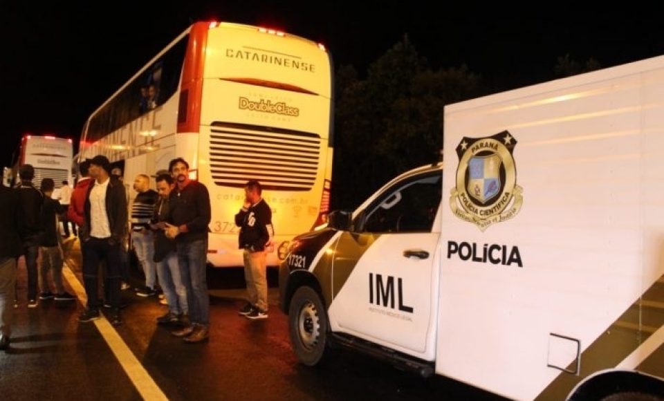 Assalto frustrado aconteceu nesta madrugada em Campina Grande do Sul Foto: Reprodução/Plantão 190