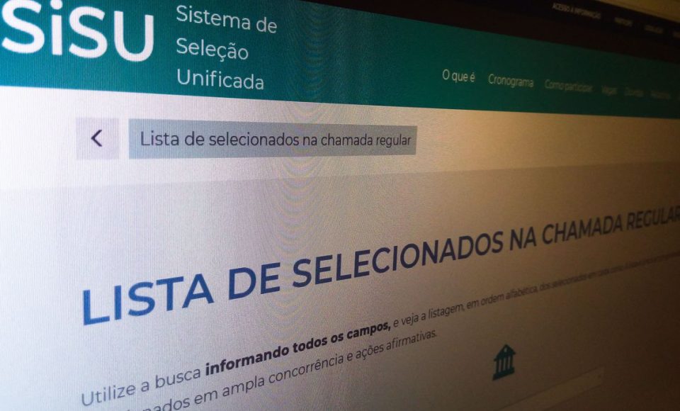resultado do Sisu, educação. MEC