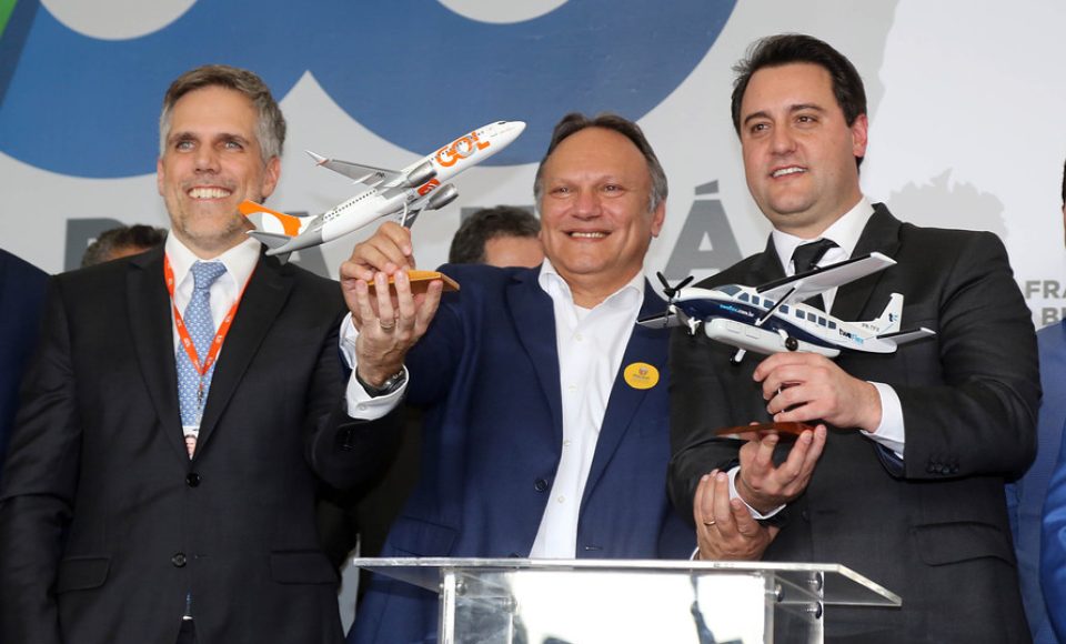 O governador Carlos Massa Ratinho Junior apresentou nesta quarta-feira no Aeroporto do Bacacheri, em Curitiba, um grande pacote de estímulo ao turismo e ao desenvolvimento econômico: o Programa Voe Paraná
Foto Gilson Abreu AENPr