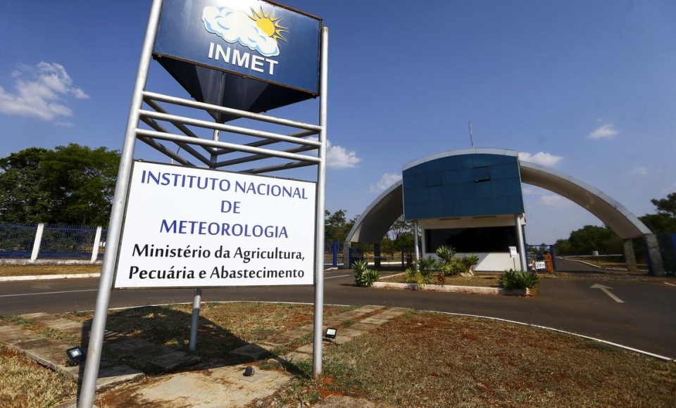 Fachada do instituto nacional de meteorologia (INMET), em Brasília.