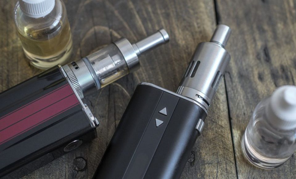 Advanced personal vaporizer or e-cigarette, from above