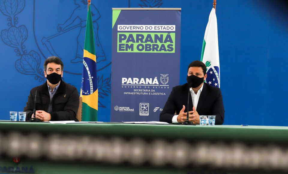 O secretário de Infraestrutura e Logística, Sandro Alex, atende a imprensa nesta quinta-feira (5) para esclarecer a nova modelagem das concessões de rodovias do Paraná.   05/08/2021. Foto: Geraldo Bubniak/AEN