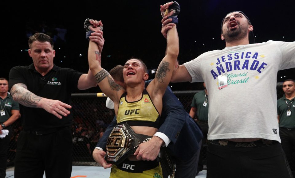 Jessica Bate-Estaca UFC 237 — Foto: Buda Mendes/Zuffa LLC/Getty Images