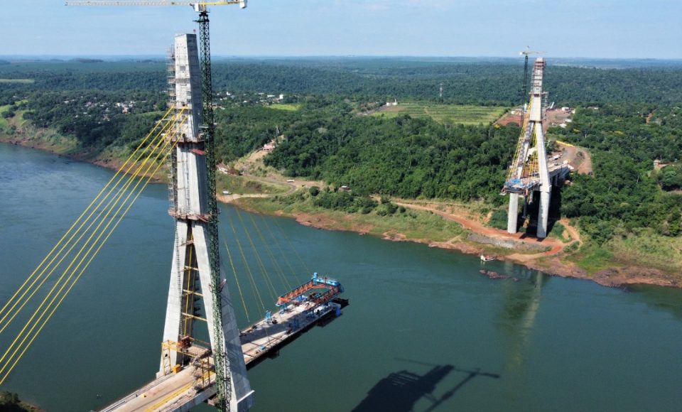 Obras da Ponte da Integração Brasil-Paraguai atingem 74,5% de execução - Curitiba, 23/12/2021